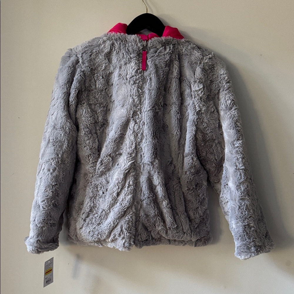 Kohl's Gray and Pink Kids Puffer Jacket